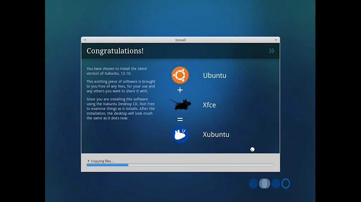 Xubuntu 12.10 Desktop install