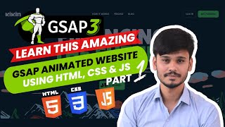 🚀 GSAP Animation Website | GSAP Tutorial | GSAP | Part 1