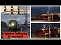 Railfanning Hammond, IN at night with 3 awesome train catches! + great horn action and timestamps!