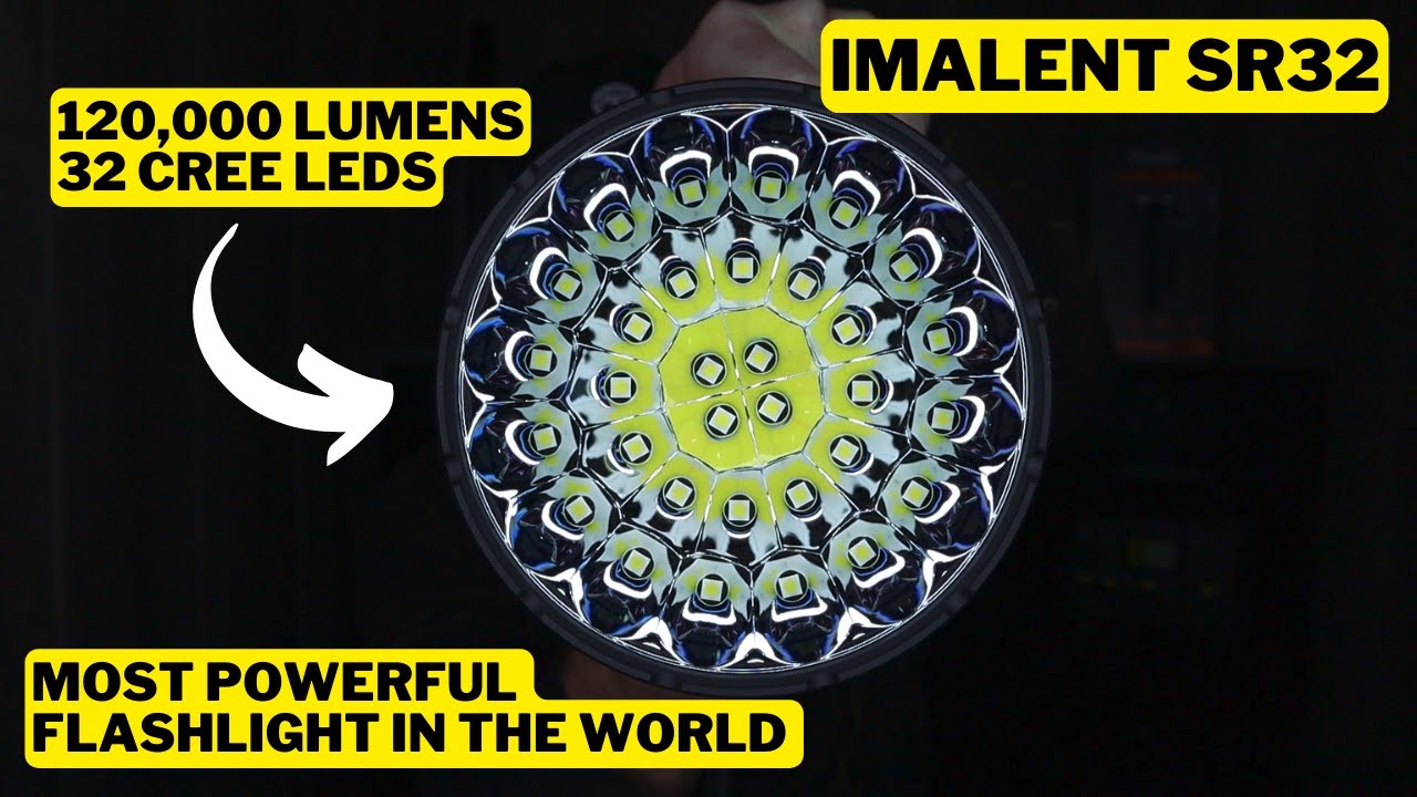 IMALENT SR32 La lampe la plus puissante du monde 2023，Lampe de poche  militaire 120 000