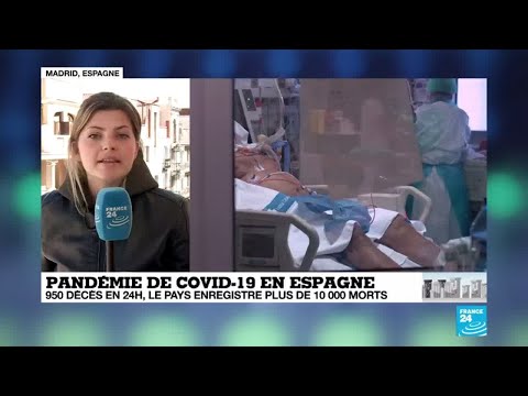 Coronavirus: 950 décès en 24 heures, l'Espagne enregistre plus de 10 000 morts Coronavirus: 950 décès en 24 heures, l'Espagne enregistre plus de 10 000 morts