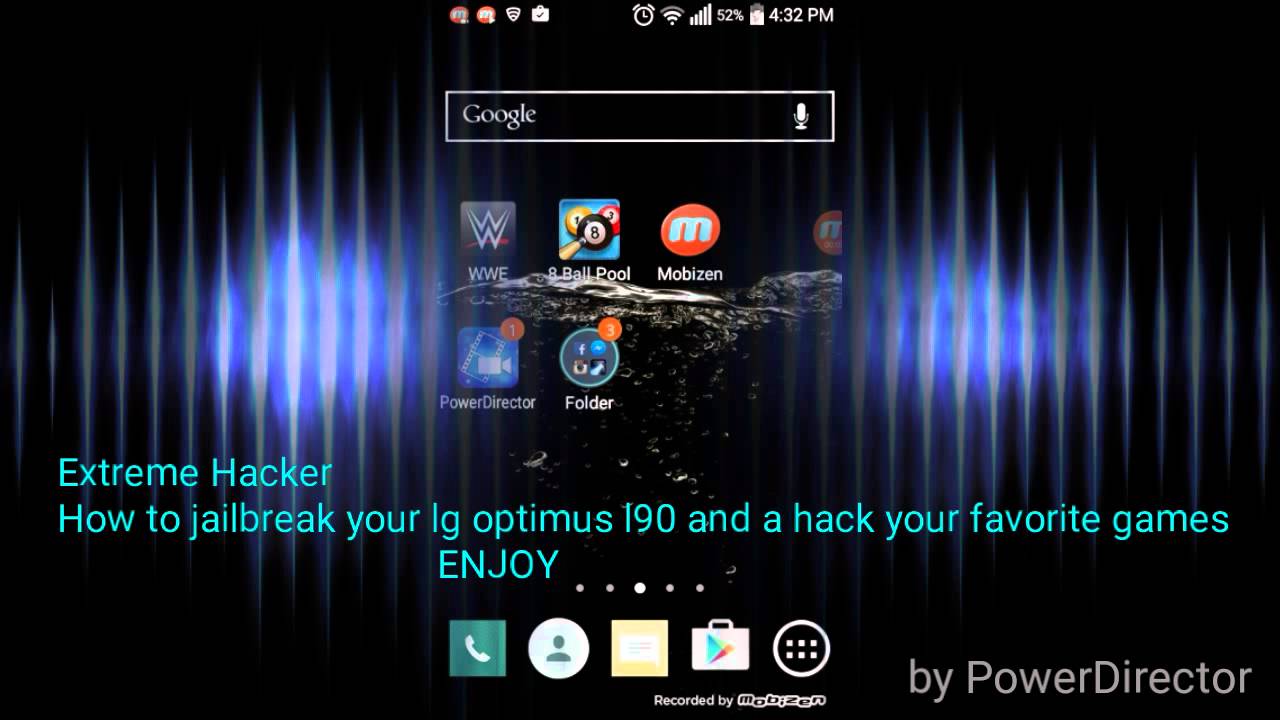 How to jailbreak your Lg Optimus l90 and hack game YouTube