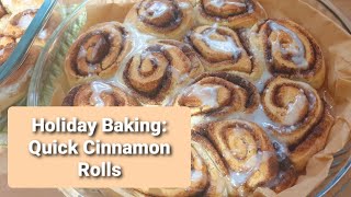 Holiday Baking: Make Quick Cinnamon Rolls in Only 45 Minutes 😀🍩🍪🥯