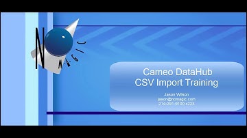CameoDataHub CSV import Basic