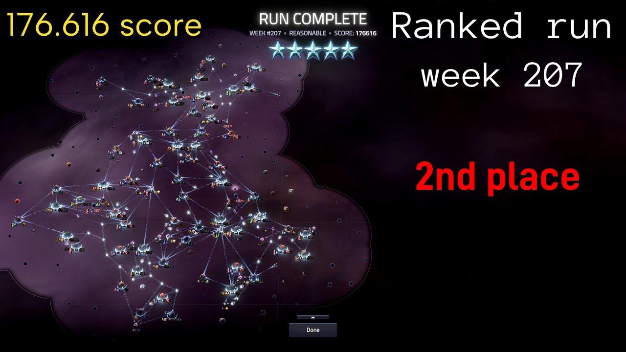Slipways (v 1.3) - Ranked run (week 207) - 176.616 score (finished 2nd)