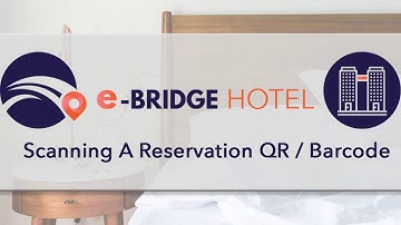 Scanning A Reservation QR : Barcode in e-Bridge Hotel Self Check In Kiosk