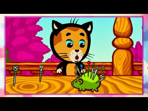 😻😻😻Три котенка - 😎 А возьму ка я пилу, ножницы и нож (4 серия - 1 сезон) | Мультфильм про котят 🐾