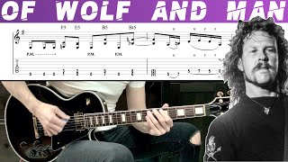METALLICA - OF WOLF AND MAN Guitar cover with TAB | Lesson