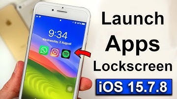 iOS 15.7.8 - Launch Apps from lockscreen iPhone 6s, 7, 7+ || Enable Now