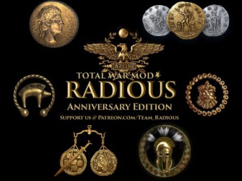 Видео: ОБЗОР мода Radious Total War Mod.Rome 2. Первый взгляд.