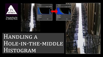 Handling a Hole-in-the-Middle Histogram, using Affinity Photo