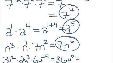 How to Algebra: Multiplication properties of exponents