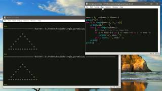 Python Programming for Fun - Triangle 07  Pyramid