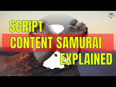 How To Content Samurai 2 - SCRIPT | how to use content samurai -