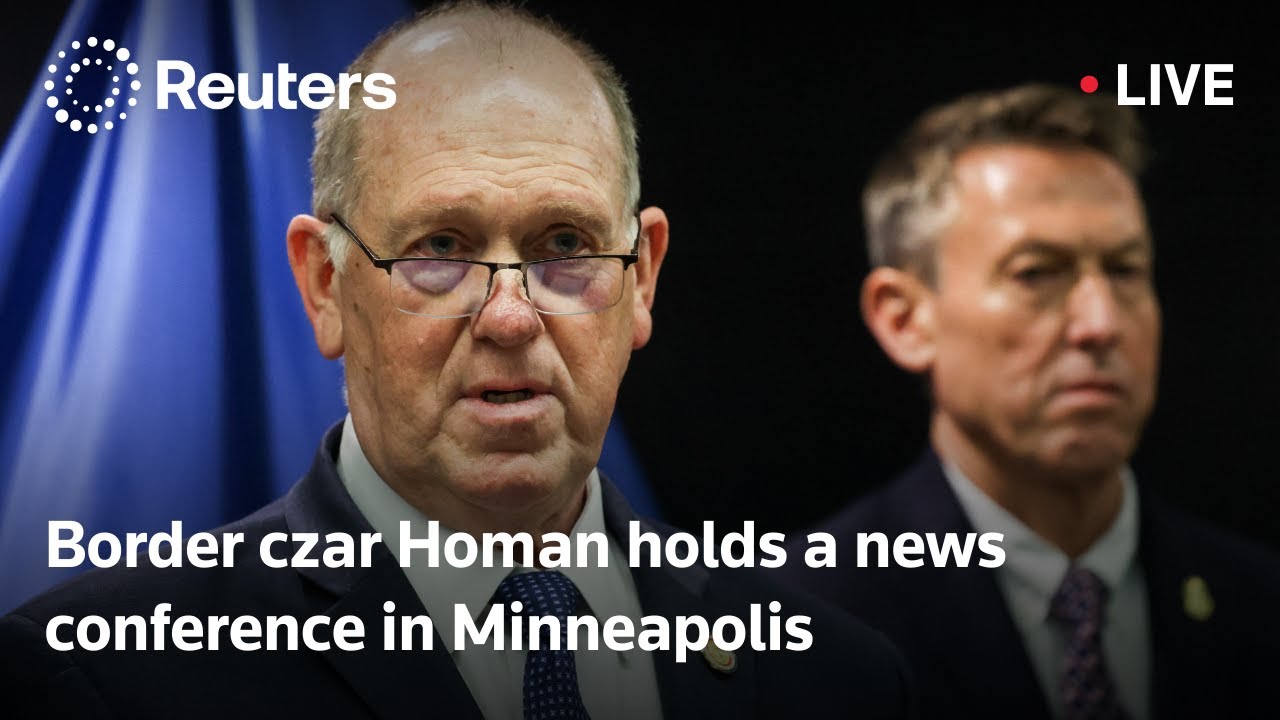 LIVE: Border czar Homan holds a news conference in Minneapolis