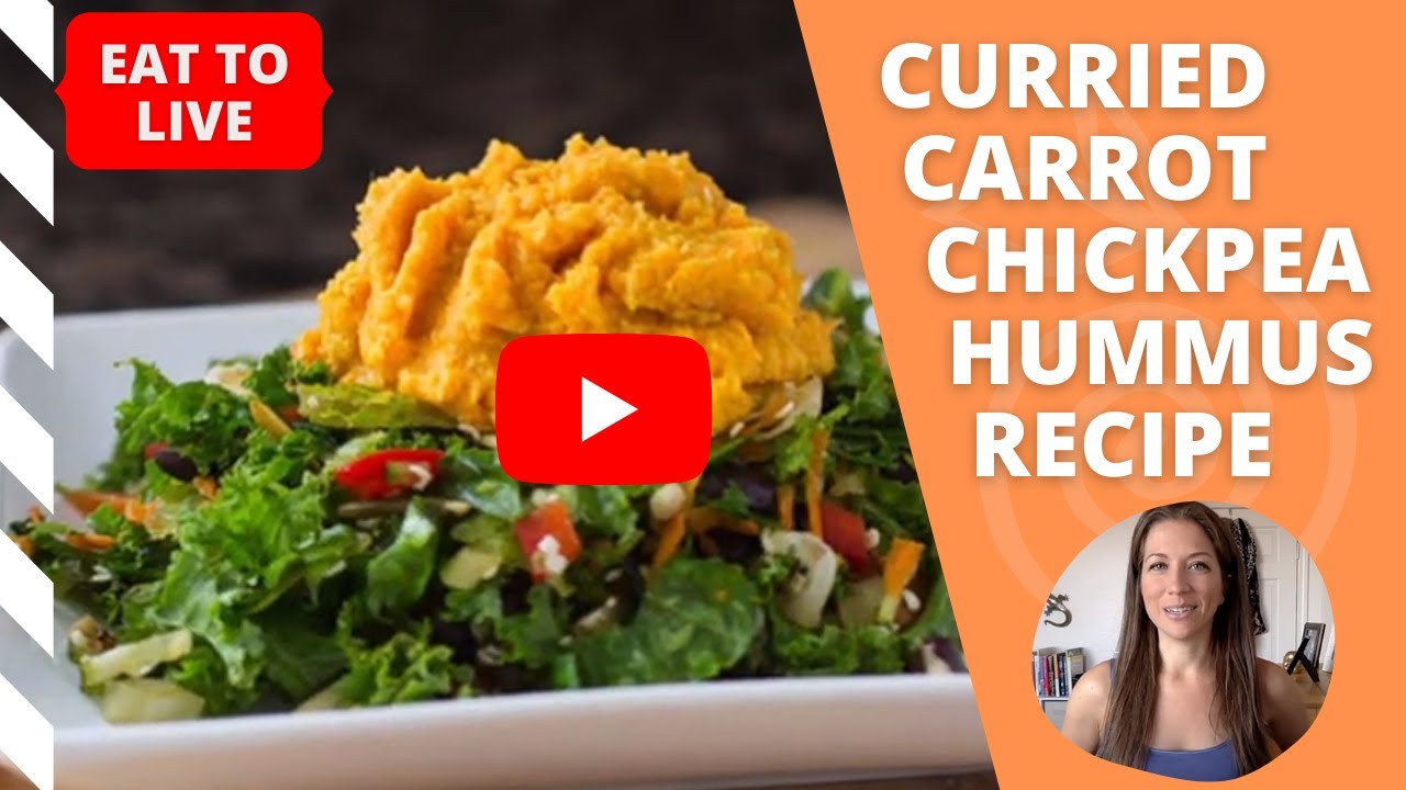 Curried Carrot Chickpea Hummus Recipe YouTube