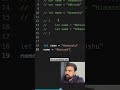 let vs const Explained in 60 Seconds#coding #frontendcourse #javascript #reactjs #react #python