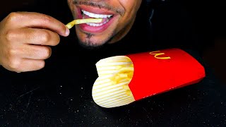 ASMR MCDONALD'S FRENCH FRIES EATING SHOW CHALLENGE SOUNDS NO TALKING