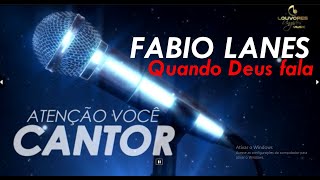 Video thumbnail of "Fábio Lanes  - Quando Deus fala-  Coletânea Louvores Ungidos vol 9 ''Oficial"