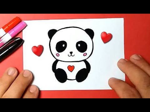 HOW TO DRAW BEAR PANDA FOUND AND EASY / BEAUTIFUL DRAWINGS