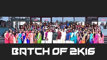 Batch of 2K16 Name and Logo | #GIMSR