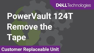 Manually releasing the tape on a Dell PowerVault 124T Autoloader Storage