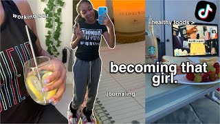 becoming that girl healthy food, manifesting & working out.