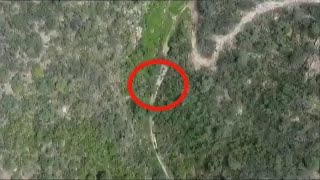 شاهد بطائرة درون هروب الميليشيات في جبال مران