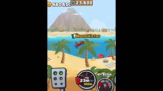Incredible 2Km Beach Speedrun With Buffed Sports Car - Hill Climb Racing 2