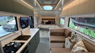 Bushtracker 19 foot couples show van 2024 interior walkthrough