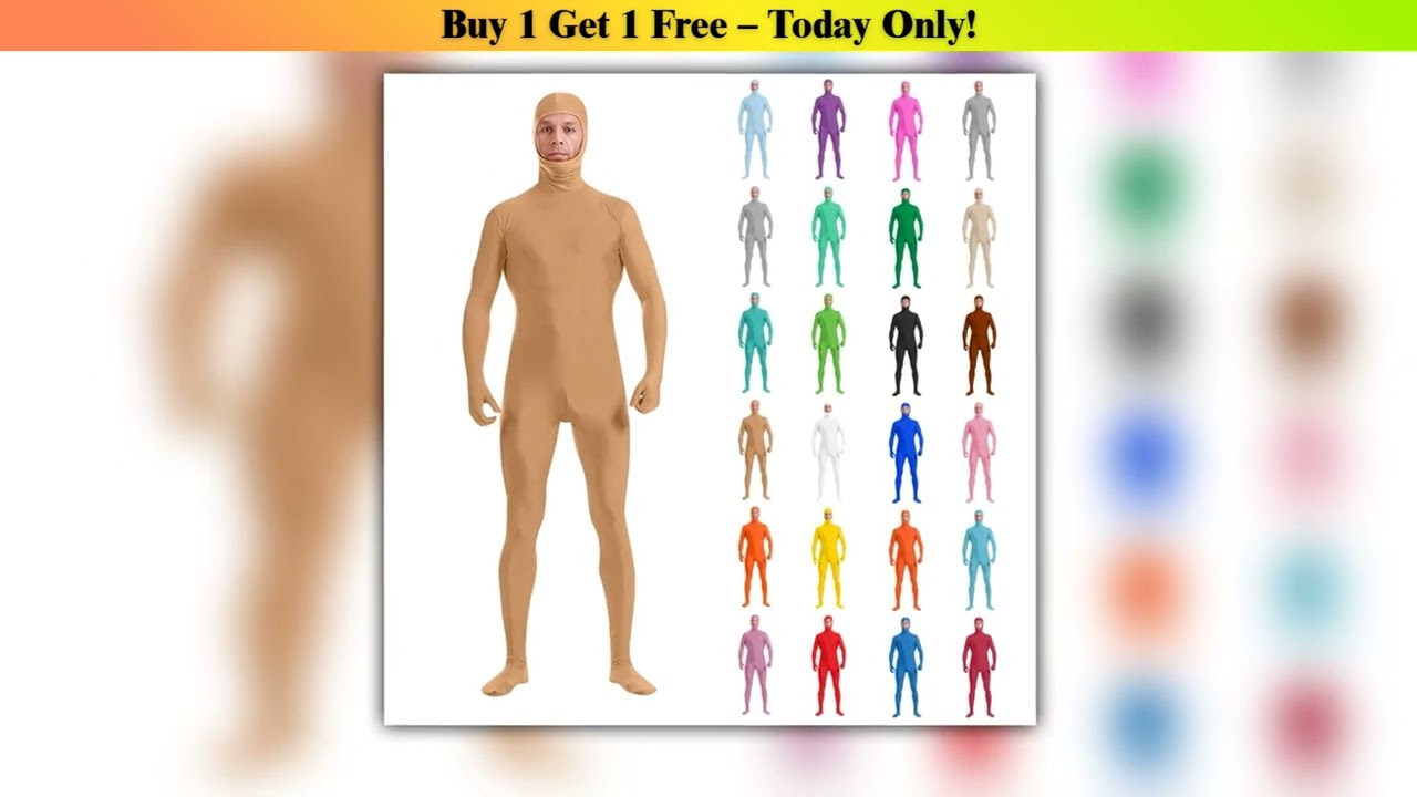 Must Buy New Full Body Zentai Suit Costume For Halloween Men Second Skin Tight Suits Spandex Nylon