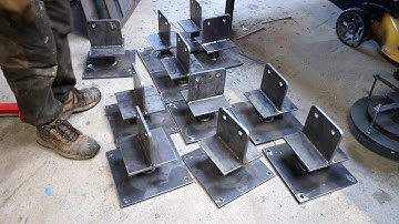 Timber Framed Barn Part 2 DIY Post Mount Bases