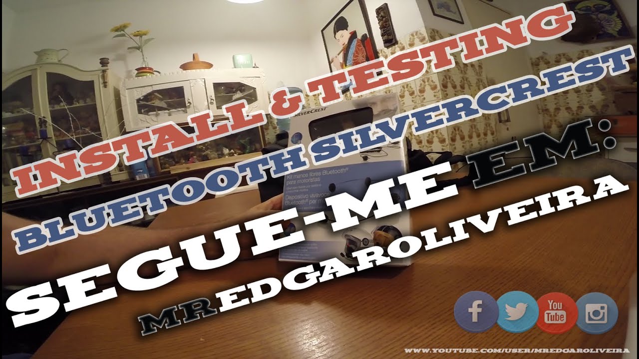 Install & Testing kit mãos livres Silvercrest BLUETOOTH - YouTube