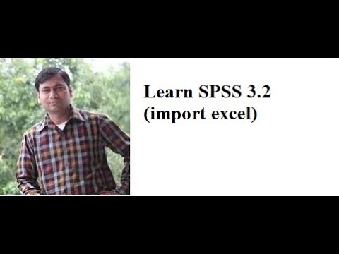 Learn SPSS 3.2 (import excel)