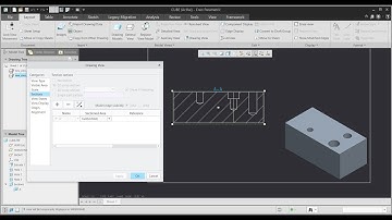 Creo Drawing tutorial: How to Create Full Unfold Cross Section