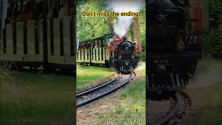 Tiny Steam Engine Ride in Green Forest 🚂🌳 #shorts #train