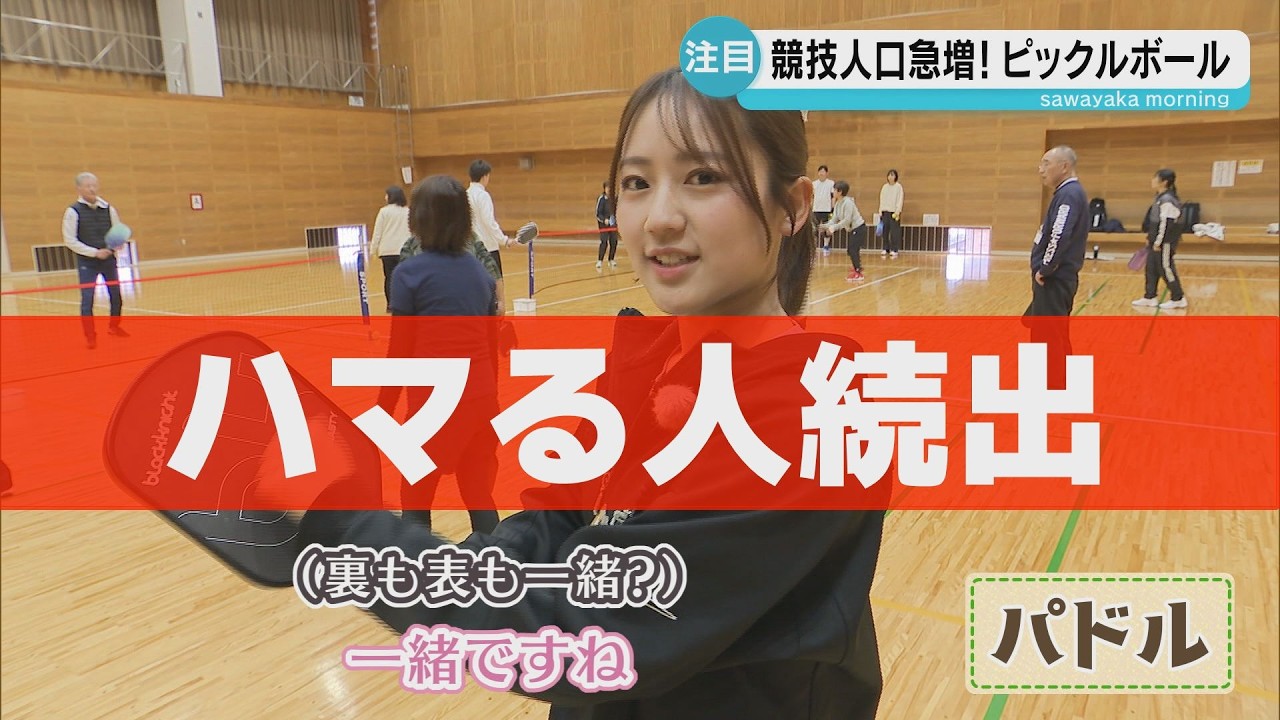 世界が注目！ニュースポーツ「ピックルボール」競技人口急増・山口で国際大会も Pickleball