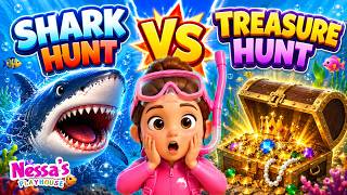 SHARK HUNT vs TREASURE HUNT! 🦈💰Underwater Adventure Songs for Kids