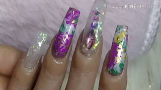 Uñas con foil preciosas 