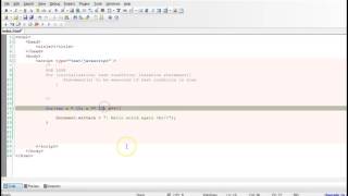 Javascript Tutorial - 21 - For Loop