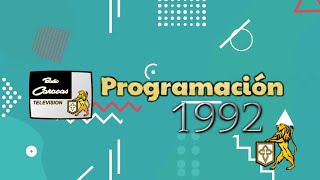 Programación de RCTV 1992
