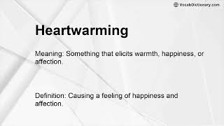 Heartwarming Meaning