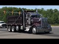 Truckspotting On The Parkway! Kenworth T400, XPO Sterling, Train Horns, Straight Pipes!