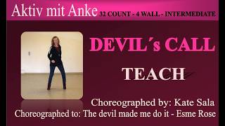 Devils Call - Kate Sala - Linedance - Teach And Learn With Anke