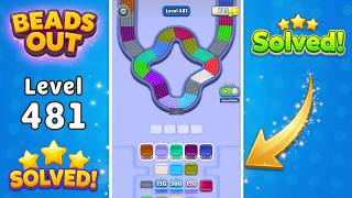 [NEW UPDATE] Beads Out - Level 481 Walkthrough 🧩 | Solution & Gameplay (Voodoo) 🔴