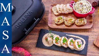 Presented by 樂天 溫暖馬鈴薯&蕃薯沙拉+香煎雞肉蔬菜卷/Hot Sweet Potato Salad & Roasted Chicken Roll