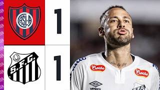 🚨 SÓ NEYMAR NÃO BASTA ! SAN LORENZO 1 X 1 SANTOS | | COPA SUL-AMERICANA JOGO COMPLETO