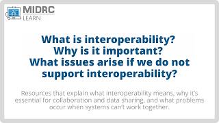What is interoperability Why is it important What issues arise if we do not support it