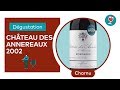 Château des Annereaux 2002 | Brillant, complexe, rond | Les dégustations du Petit Ballon