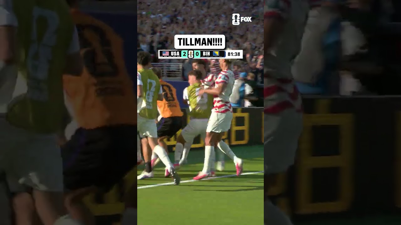 MALIK TILLMAN FREE KICK GOLAZO AND THE USMNT IS UP 2-0